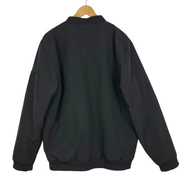 American Stitch Men's Black Reflective Long Bomber Jacket XL - Picture 6 of 14